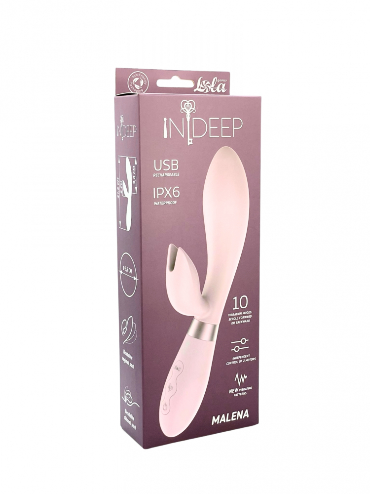 7708-02 Перезаряжаемый вибратор Indeep Pro Malena